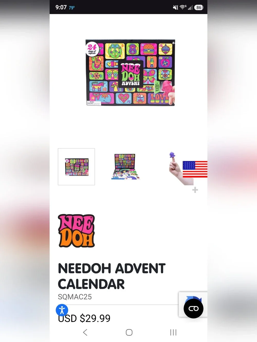 NeeDoh Advent Calendar by Schylling